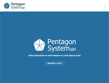 Tablet Screenshot of pentagon-system.ch